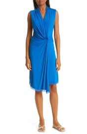 KOBI HALPERIN Maureen Twist Front Sleeveless Dress in Azul  at Nordstrom